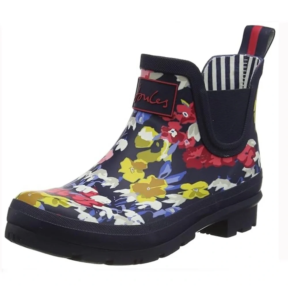 VGUC- Joules ‘Wellington Short Floral’ Rain Boots